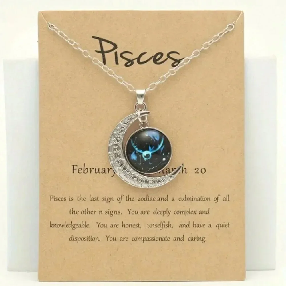 NWT Pisces Silver-Tone 1.5